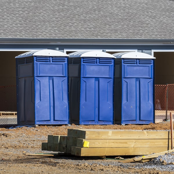 what is the maximum capacity for a single portable toilet in Eveleth